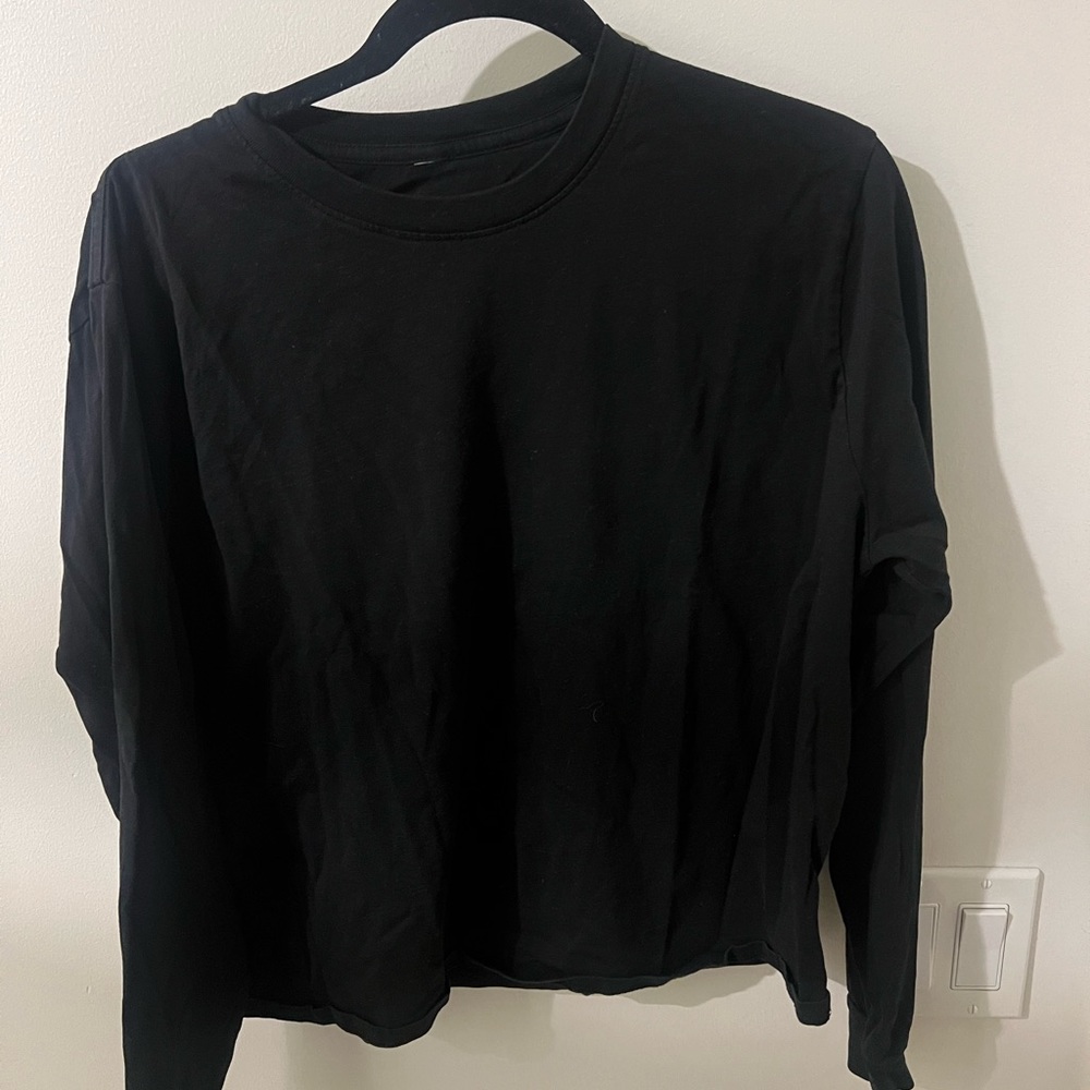 Outdoor voices classic black long sleeve